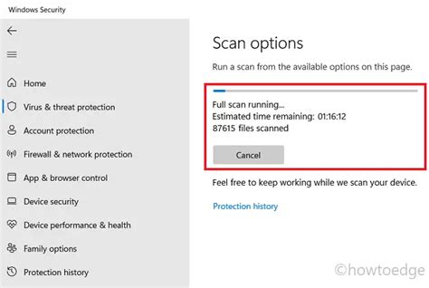 How to perform a Full Scan using Windows Security in Windows 11/10