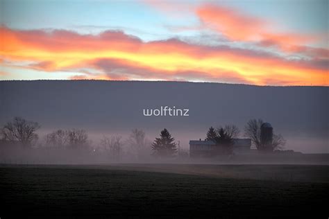 "Sunrise over the Blue Ridge Mountains" by wolftinz | Redbubble