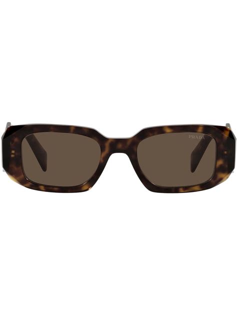 Prada Eyewear Runway Geometric Frame Sunglasses Farfetch