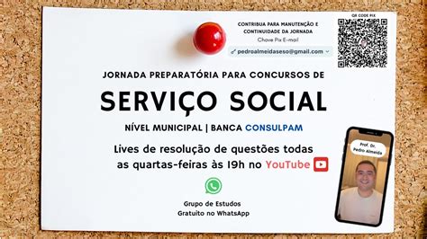 Jornada Serviço Social Concursos Municipais Banca Consulpam Aula