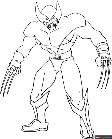 how to draw wolverine from x-men