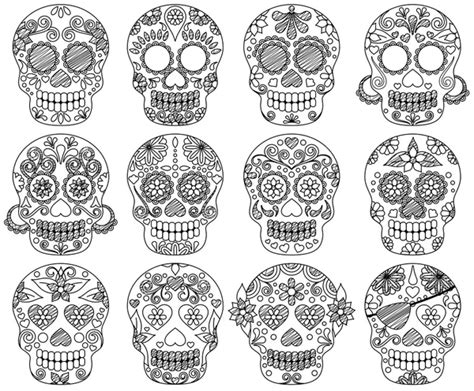 Calaveritas De Azucar Para Colorear Imagui