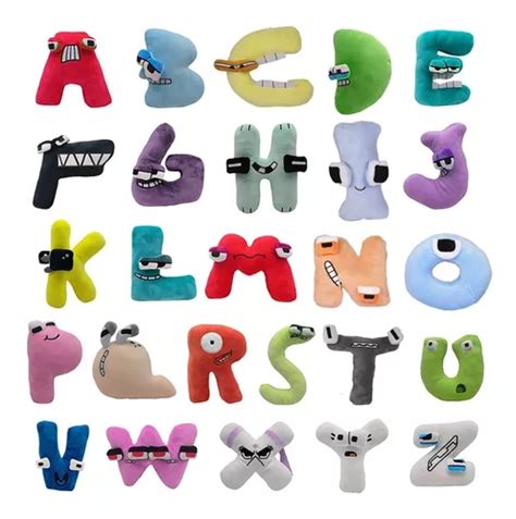 Juguete De Peluche Alphabet Lore Letras Peluche Alfabeto Meses Sin