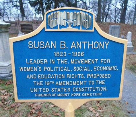 Susan B Anthony Historical Marker