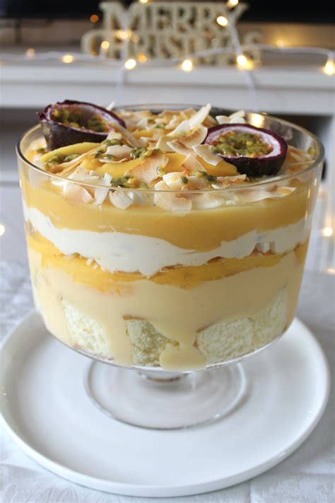 Lemon Mango And Passionfruit Trifle Bakerholics Anonymous