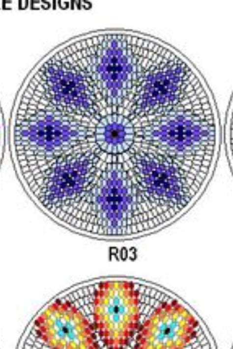 Printable Beaded Medallion Patterns