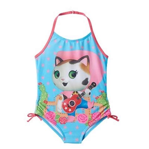 Disney Swim Nwt Disneys Sheriff Callie Girls 46x Onepiece Swimsuit