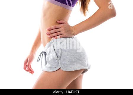 Athletic mujer mostrando sus nalgas Fotografía de stock Alamy