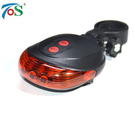 New 5 LED 2 Laser 7 Flash Mode Bicycle Rear Light Bike Accessories