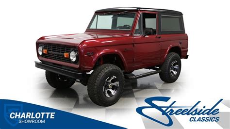 1972 Ford Bronco Classic Cars For Sale Streetside Classics