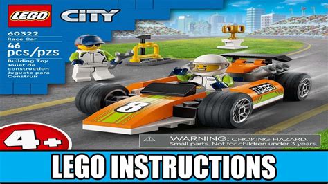 LEGO Instructions City 60322 Race Car YouTube