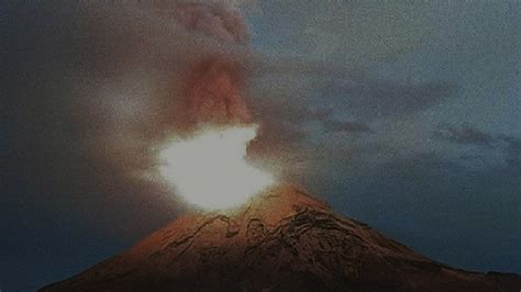 Volc N Popocat Petl Registra Intensa Actividad Esta Noche