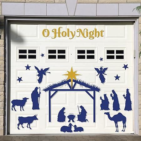 Amazon 28 Pieces Christmas Nativity Scene Garage Door Magnets