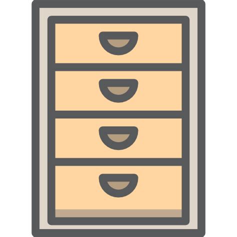 File Cabinet Payungkead Lineal Color Icon