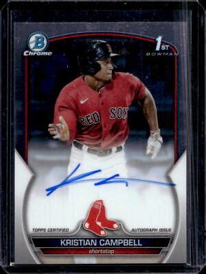 Bowman Chrome Draft Kristian Campbell St Prospect Auto Cda Kca