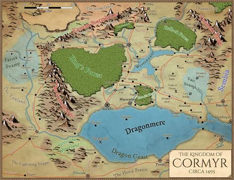 Cormyr Map Fantasy City Map Fantasy Map Forgotten Realms | Images and ...