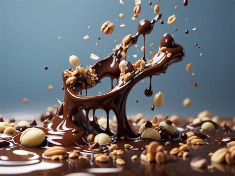 Premium Photo | Velvety Indulgence Closeup of Flowing Melted Chocolate ...
