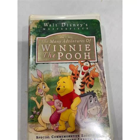 THE MANY ADVENTURES Of Winnie The Pooh VHS 1996 ClamShell Case 40