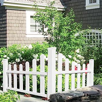 Amazon Ecoopts Piece Corner Picket Fence Vinyl New England