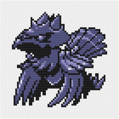 Pokemon Corviknight Cross Stitch Pattern Pdf Instant Download Etsy