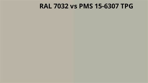 Ral 7032 Vs Pms 15 6307 Tpg Ral Colour Chart Uk