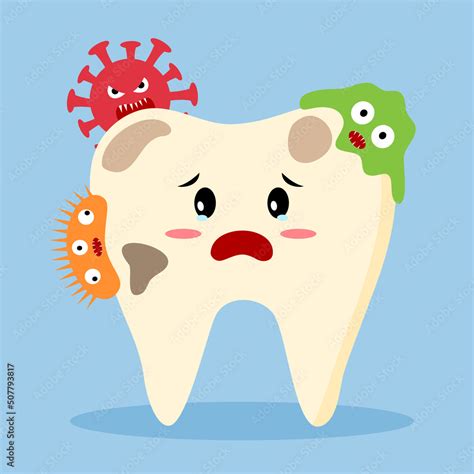 Dental Caries Cartoon