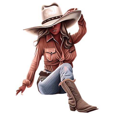 Western Cowgirl Dirt Boho Digital Graphic · Creative Fabrica