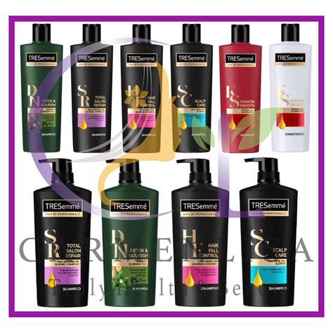 Tresemme Shampoo Keratin Smooth Scalp Care Hair Fall Control Total Salon Repair Detox