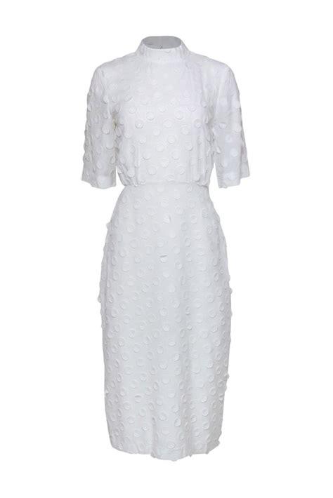 Bcbg Max Azria White Ruffle Dress Store Cpshouston Net