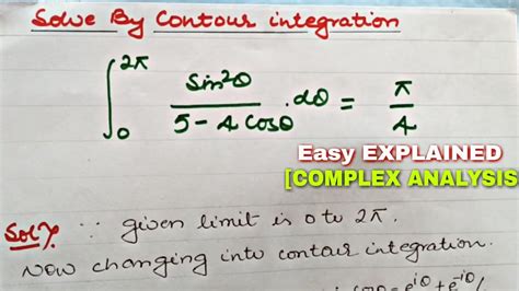 Integration Round The Unit Circle Problem 2 Youtube