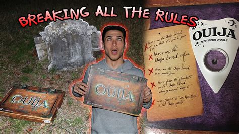 Breaking All The Rules Of The Ouija Board In Cemetery Ouija Board In