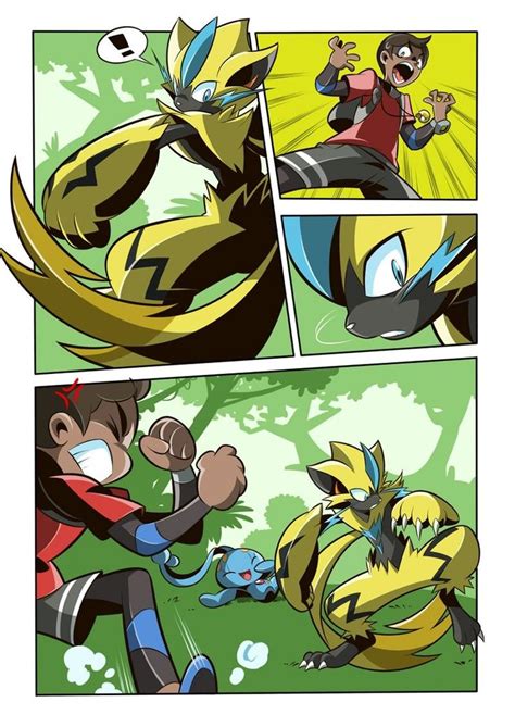 Zeraora Comic By Glaucosilvaart Pokémon Art Tableau