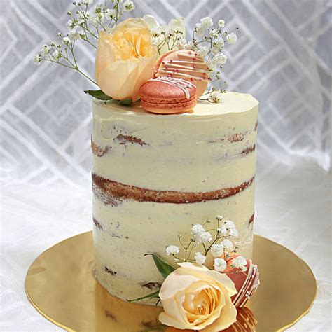 Naked Floral Vanilla Buttercream Cake Philippines Gift Naked Floral