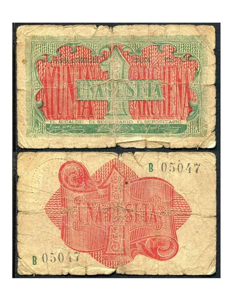 España 1937 Billetes Locales Repúblicanos Nº 00177 B RC