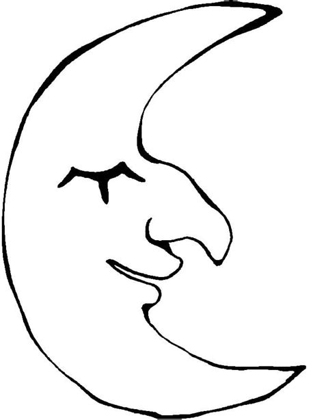 Simple Full Moon Coloring Page Free Printable Coloring Pages For Kids