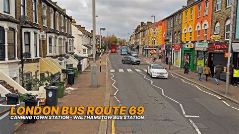 East London Bus Ride From Canning Town To Walthamstow Central On A