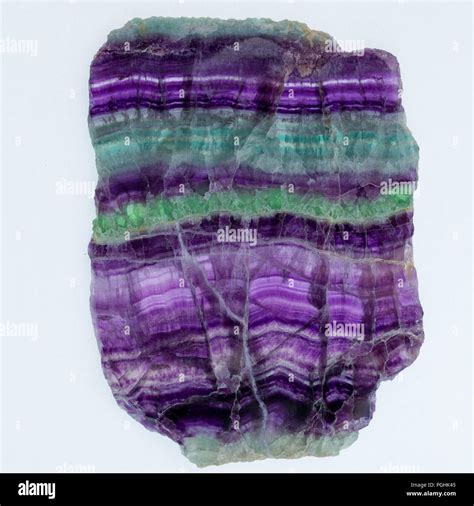 Chinese Fluorite Slice Stock Photo - Alamy