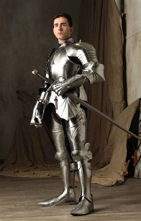 Medieval Gothic Armour Suit With Axe Spears Wearable Warrior Full Body