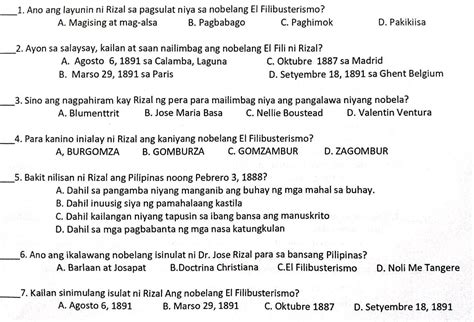 Qquad 1 Ano Ang Layunin Ni Rizal Sa Pagsulat Studyx