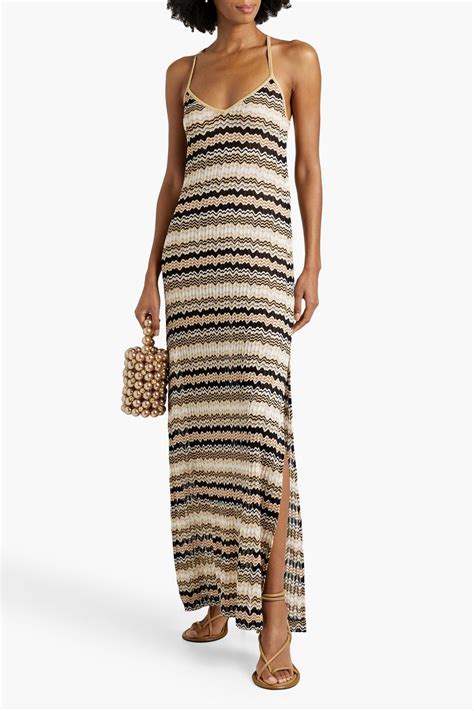 Missoni Metallic Crochet Knit Maxi Dress The Outnet