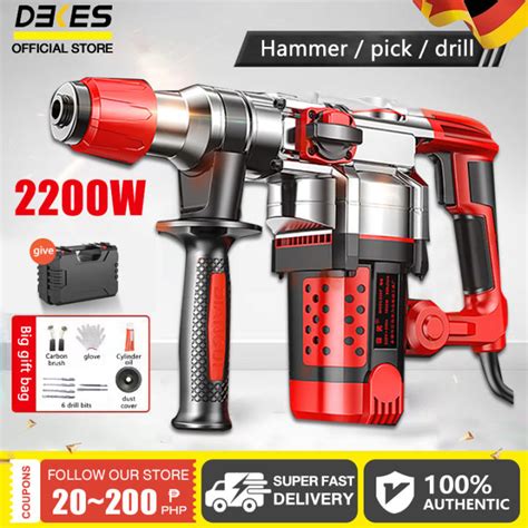 【with Hard Case】2200w 220v Heavy Duty Electric Rotary Hammer With Light