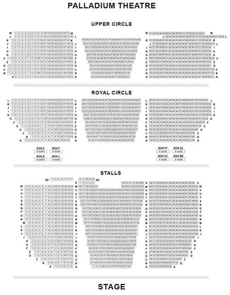 Palladium Seating Chart - Ponasa