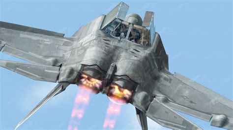 US Air Force F 22 Goes Vertical During Take Off At Full Afterburner