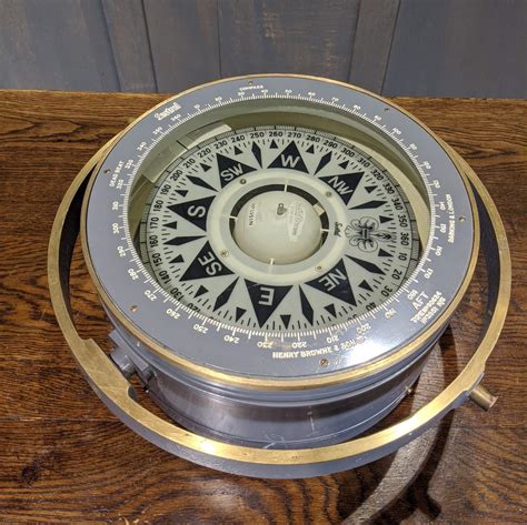 Large Brass Vintage Sestrel Circum Marine Ships Compass Circa 1950 Sold Antique Church