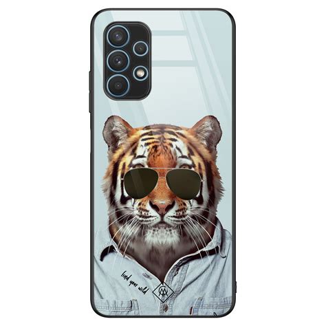 Samsung Galaxy A32 5G Glazen Hardcase Tijger Wild Casimoda Nl