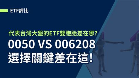 ETF評比0050 VS 006208選擇關鍵差在這 穩穩生活