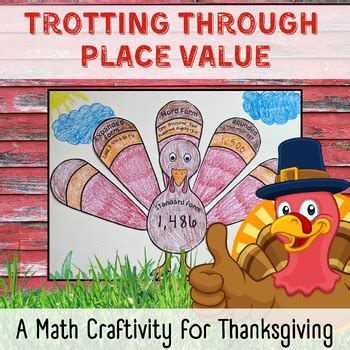 Thanksgiving Math Place Value Rounding Craft By The Handout Factory