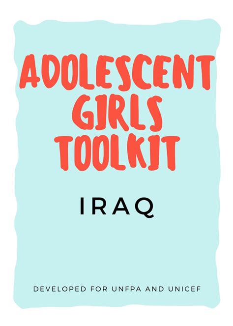 Adolescent Girls Toolkit Iraq Guidelines For Integrating Gender