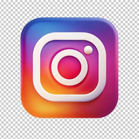 Instagram Social Media Icon 3D | Premium AI-generated PSD