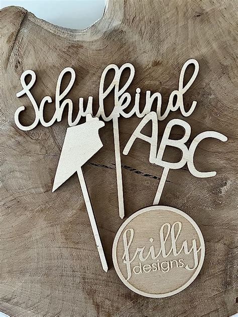 Cake Topper Einschulung Kuchendeko Set Abc Schult Te Erste Klasse